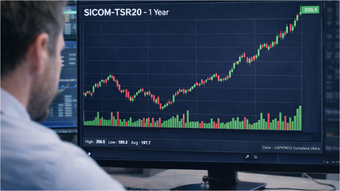 Harga Karet Dunia Tembus Level Tertinggi Dua Tahun, Didorong Defisit Pasokan dan Lonjakan Minyak