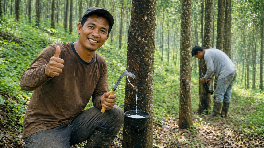 Harga Karet Menguat, Pasokan Tertekan