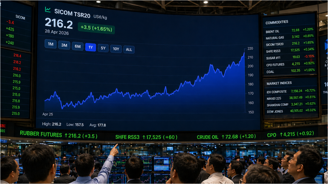 Harga Karet Alam Bertahan di Atas 200 Sen, Rebound Sesaat atau Awal Fase Bullish Baru?