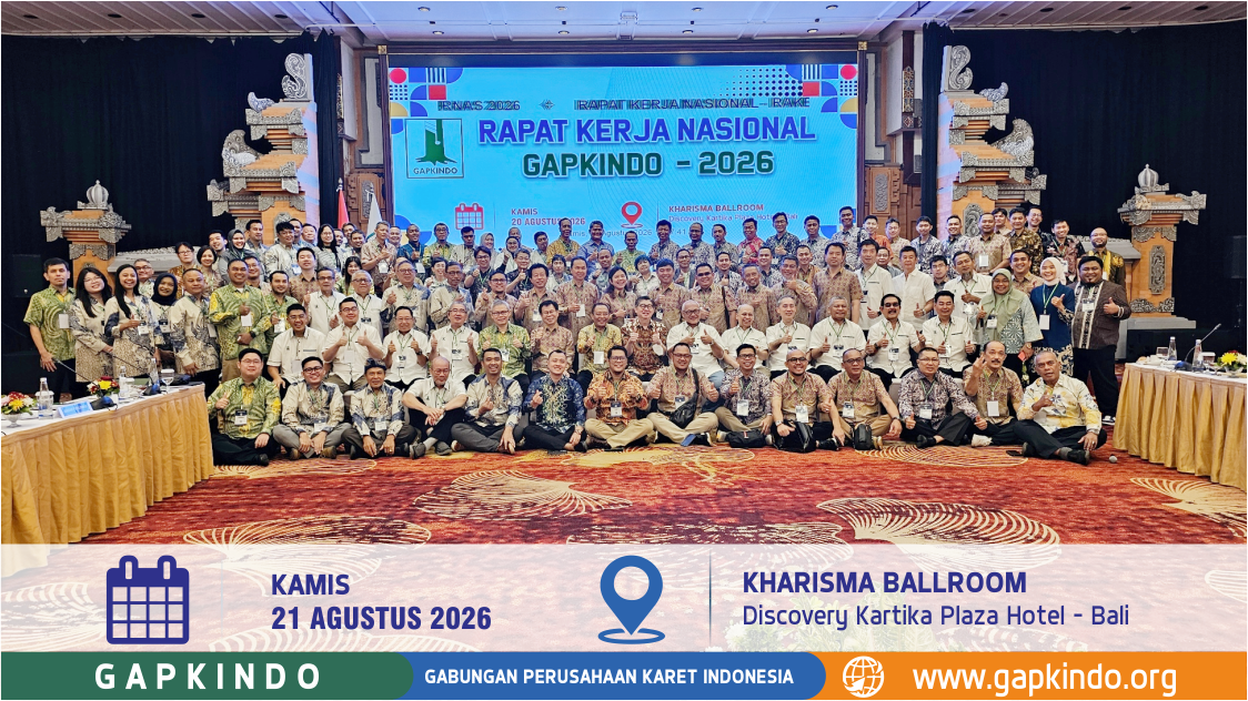 RAKERNAS GAPKINDO 2026 Bahas Strategi Penguatan Industri Karet Nasional